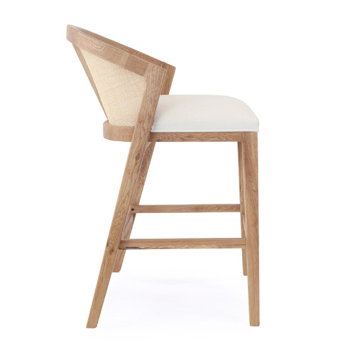 65cm Vaskar Oak Wood Barstool