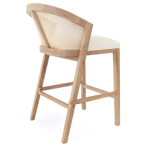 65cm Vaskar Oak Wood Barstool