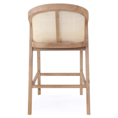 65cm Vaskar Oak Wood Barstool