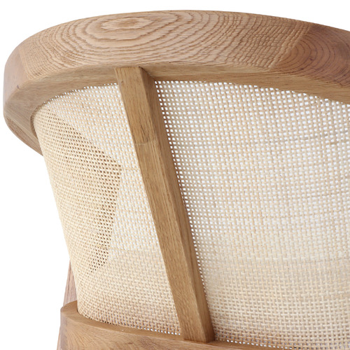 65cm Vaskar Oak Wood Barstool