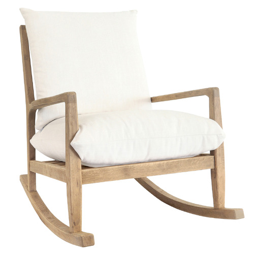 Thornette Oak Wood Rocking Chair