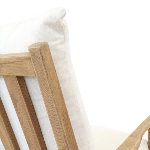 Thornette Oak Wood Rocking Chair