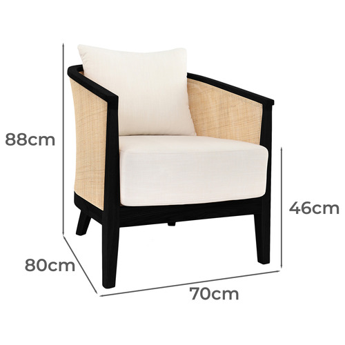 Lenylle Oak Wood Tub Chair