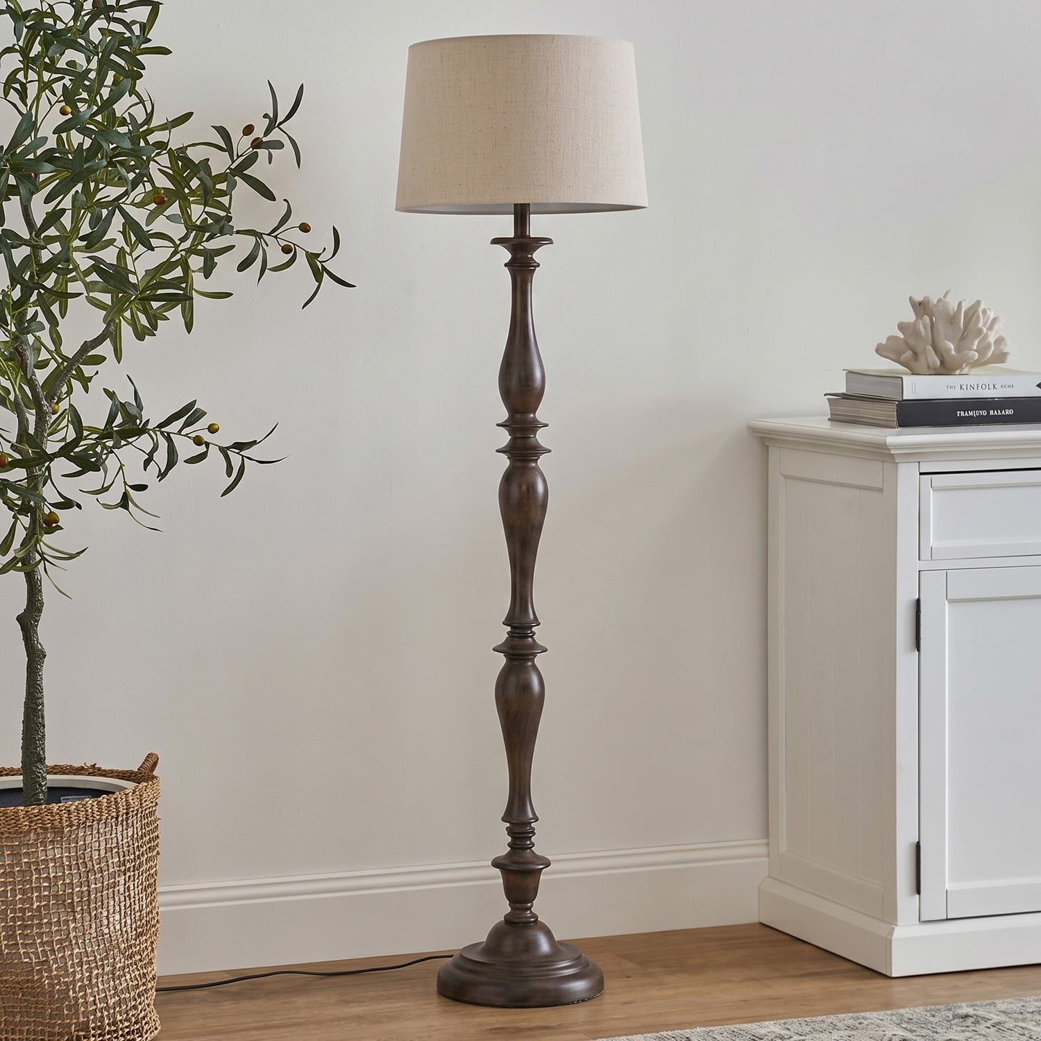 Bartholomew Resin & Linen Floor Lamp