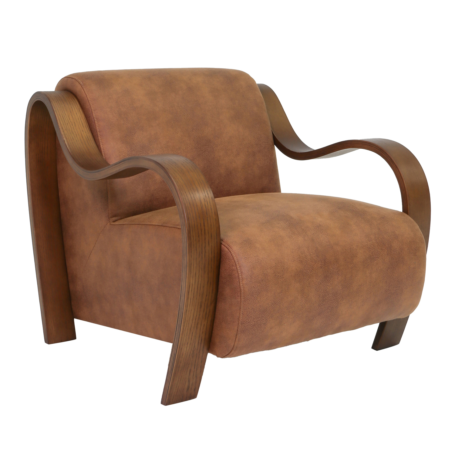 Cortland Faux Leather Accent Chair