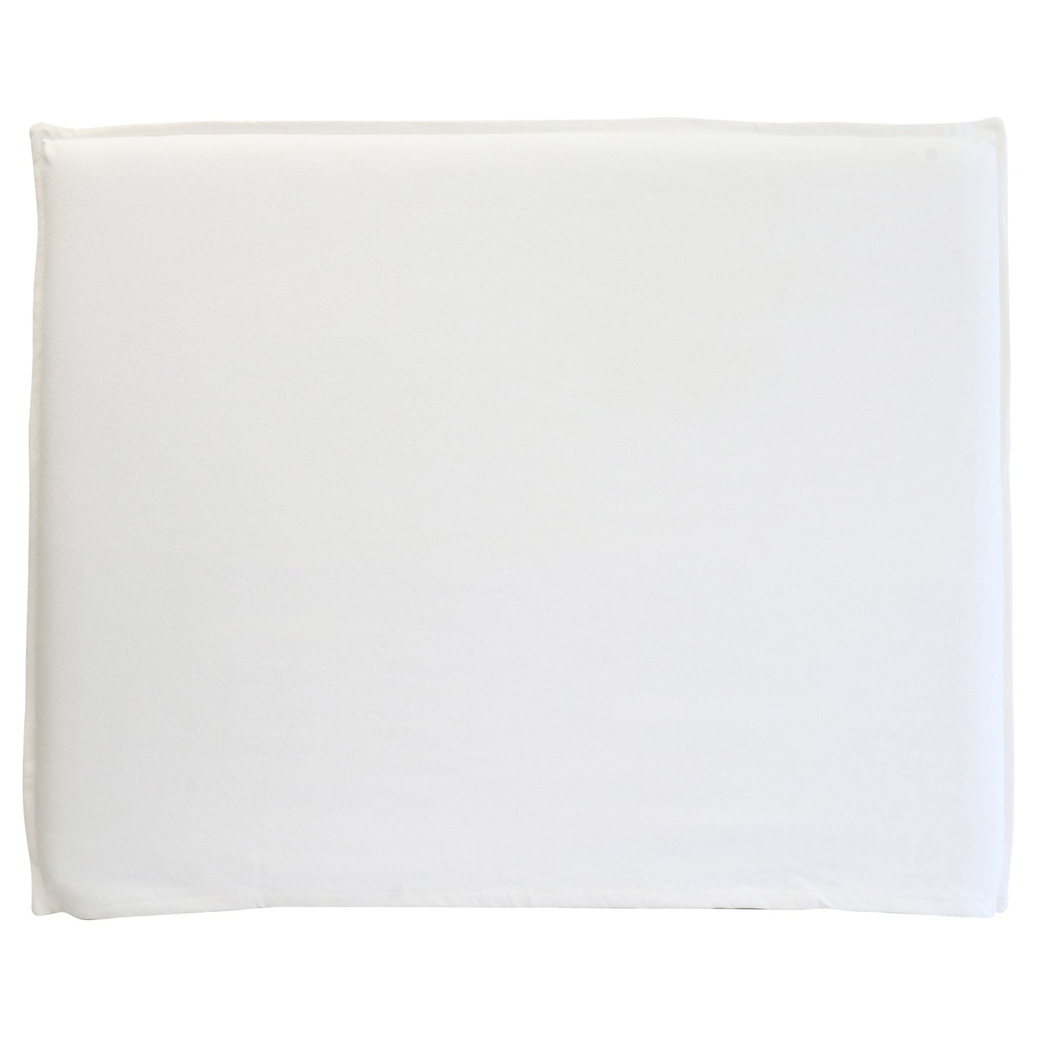 White Diablo Double Bedhead with Cotton Slipcover