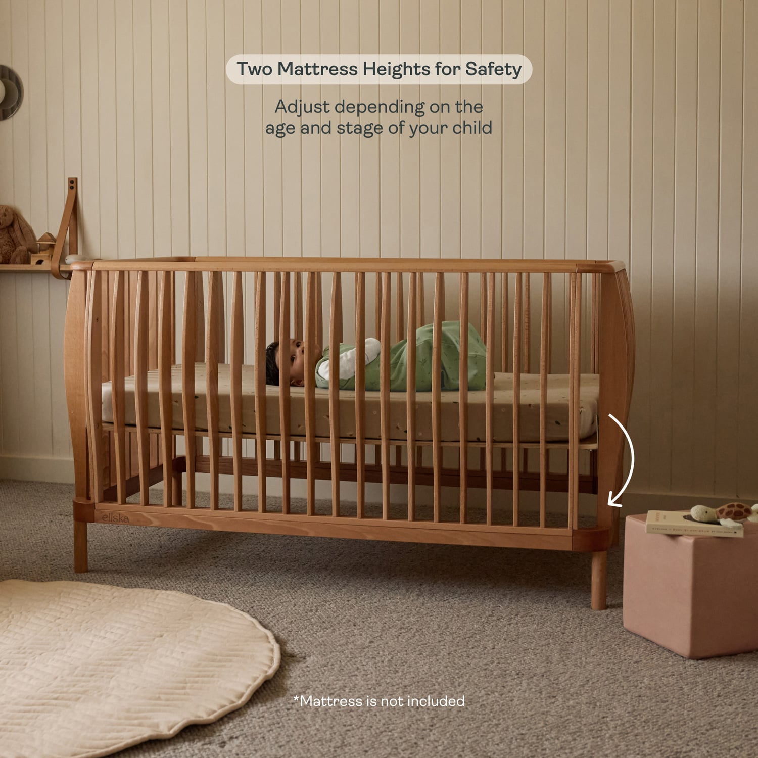 Ellesia Convertible Cot