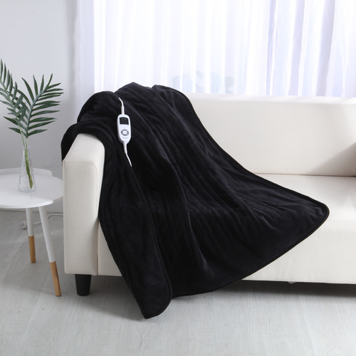 Dreamaker Black Electric Heated Blanket | Temple & Webster