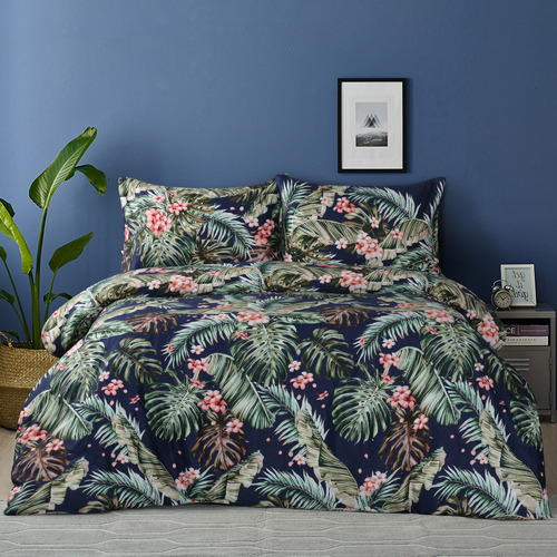 Dreamaker Molly Cotton Sateen Quilt Cover Set | Temple & Webster