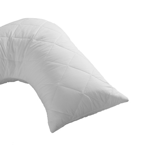 v shaped quilted pillow protector