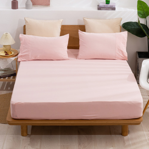 Dreamaker Solid Cotton Jersey Fitted Sheet Temple & ster