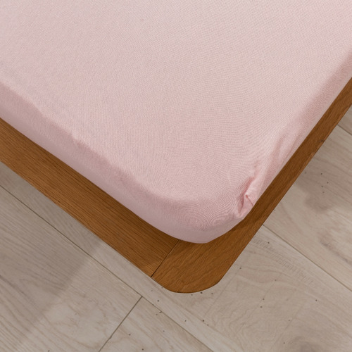 Dreamaker Solid Cotton Jersey Fitted Sheet Temple & ster