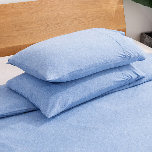 Dreamaker Solid Cotton Jersey Standard Pillowcases Temple & ster