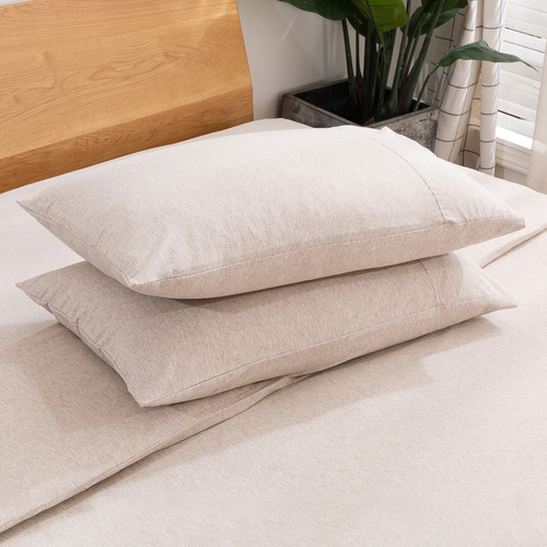 Dreamaker Solid Cotton Jersey Standard Pillowcases Temple & ster
