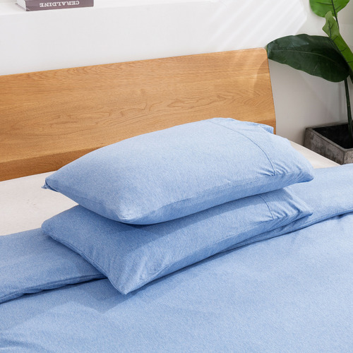 Dreamaker Solid Cotton Jersey Standard Pillowcases Temple & ster