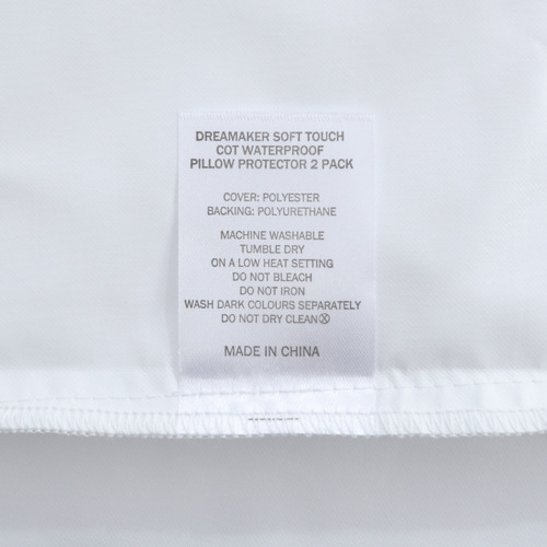 Soft Touch Cot Waterproof Pillow Protectors