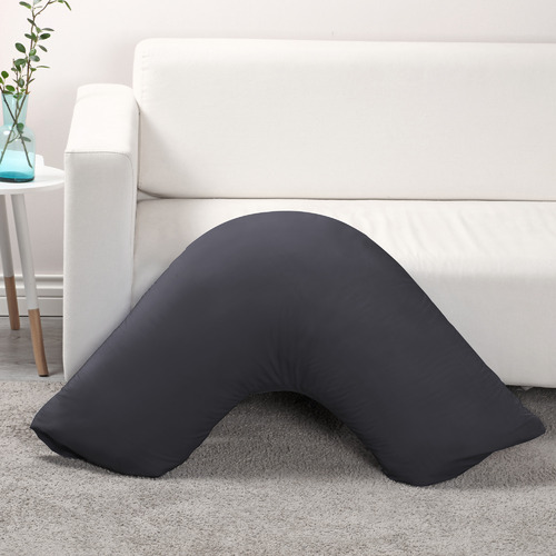 Dreamaker Plain Dyed Polycotton VShaped Pillowcase Temple & ster