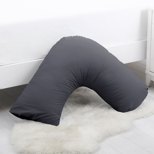 Dreamaker Plain Dyed Polycotton VShaped Pillowcase Temple & ster