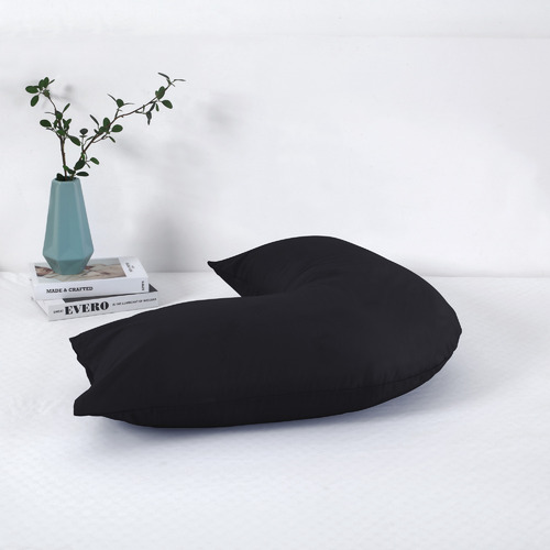 Dreamaker Plain Dyed Polycotton VShaped Pillowcase Temple & ster
