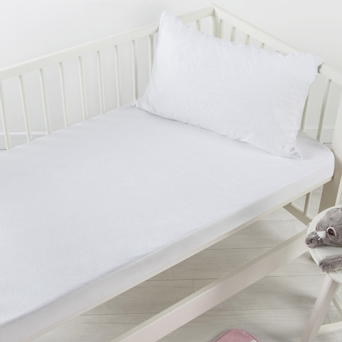 Terry Cotton Towelling Cot Pillow Protectors Set