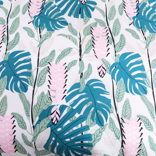 Natural Printed Cotton & Twill Quilt Cover Set