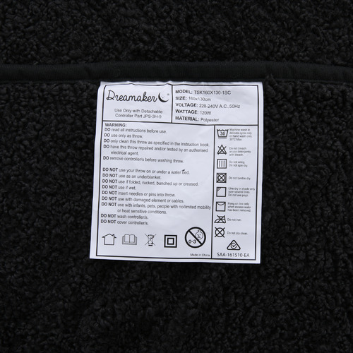 Teddy Fleece Heated Throw