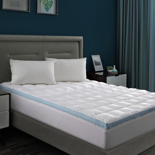 Dreamaker Cool Breathe Memory Fibre Mattress Topper | Temple & Webster