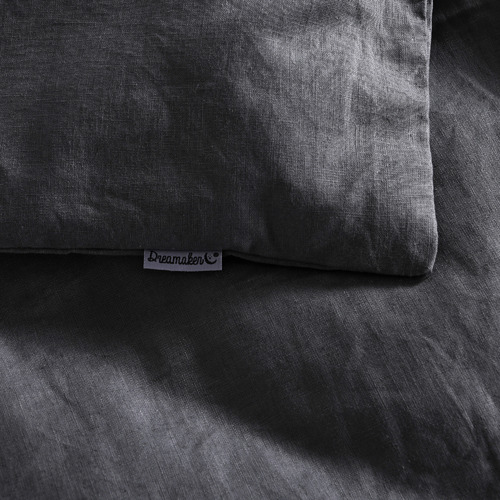 Charcoal Linen & Cotton Quilt Cover Set