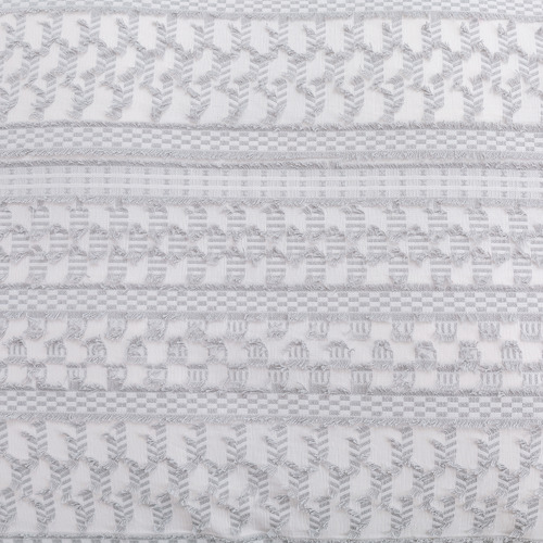 Grey Indiana Eyelash Jacquard Quilt Cover Set
