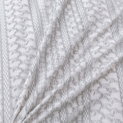 Grey Indiana Eyelash Jacquard Quilt Cover Set