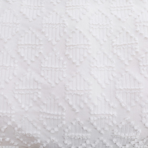White Lottie Eyelash Jacquard Quilt Cover Set