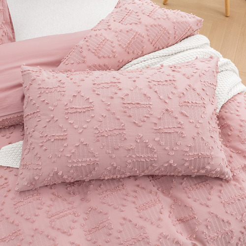Rose Lottie Eyelash Jacquard Quilt Cover Set