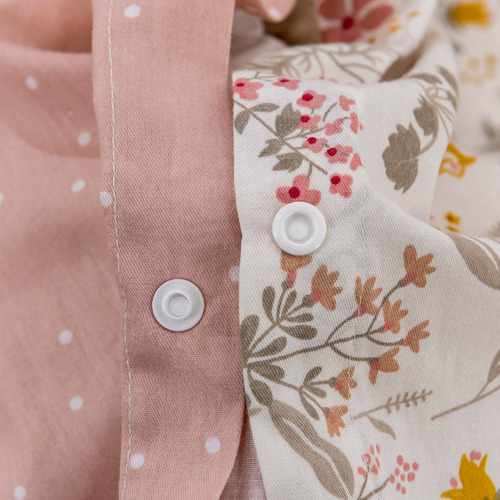 Cottage Flowers Reversible Cotton Quilt Cover Set