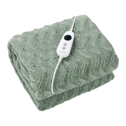 Dreamaker Faux Fur Heated Throw Temple & ster