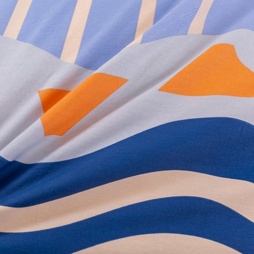 Capri Cotton Reversible Quilt Cover Set