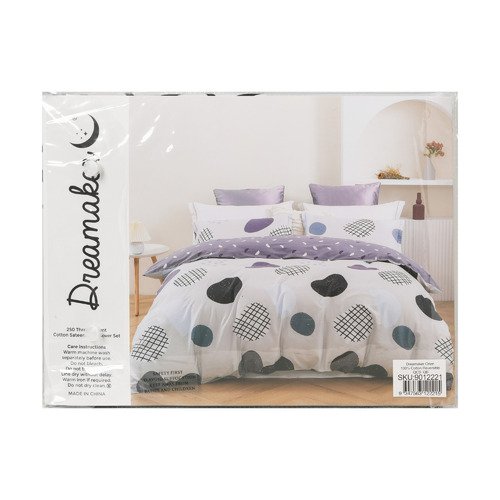 Orion Cotton Reversible Quilt Cover Set