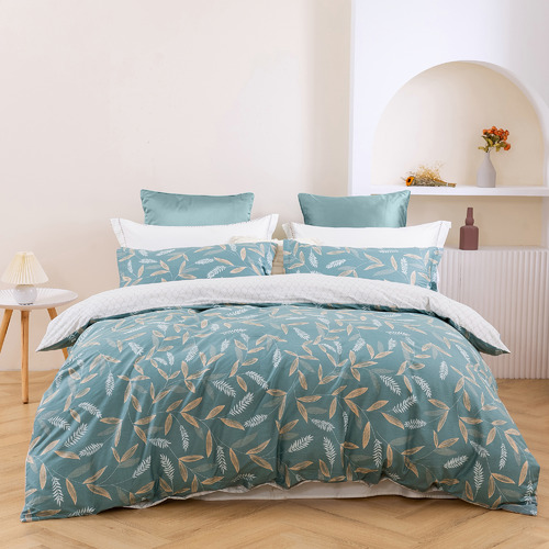 Foxtail Cotton Reversible Quilt Cover Set