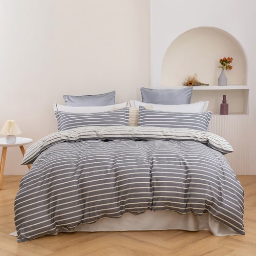 Miller Cotton Reversible Quilt Cover Set