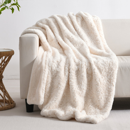 Serene Faux Fur Throw | Temple & Webster