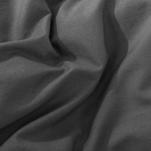 Dark Grey Washed Cotton Comforter Set