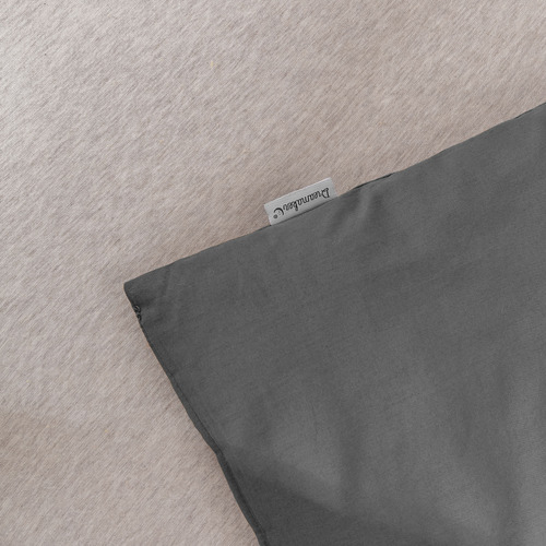 Dreamaker Dark Grey Cotton Comforter Set | Temple & Webster