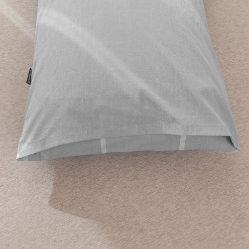 Grey Checkered Washed Cotton Comforter Set