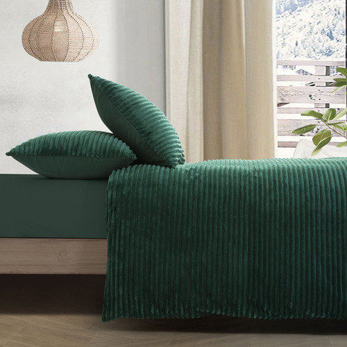 Emerald Velvet Quilt Cover Set