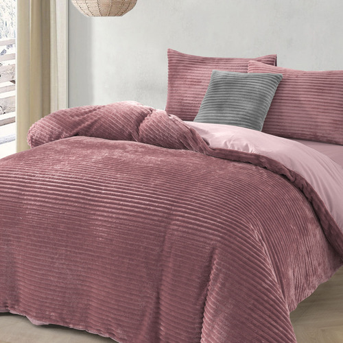Blush Velvet Quilt Cover Set