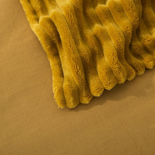 Mustard Velvet Quilt Cover Set