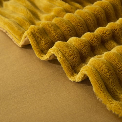 Mustard Velvet Quilt Cover Set