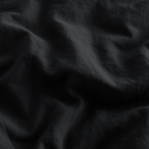 Dreamaker Black Washed Microfibre Quilt Cover Set | Temple & Webster