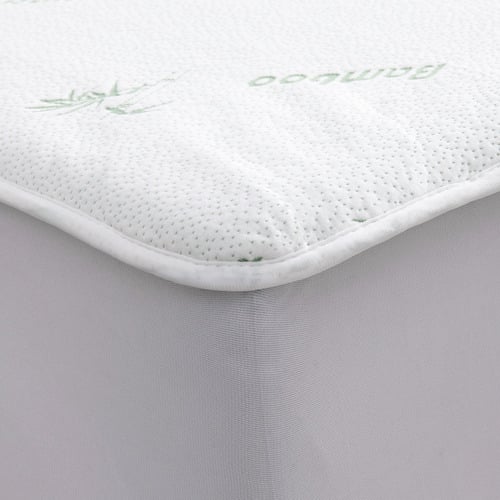 White Bamboo-Blend Electric Blanket