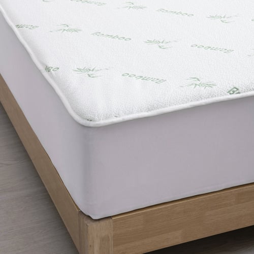 White Bamboo-Blend Electric Blanket