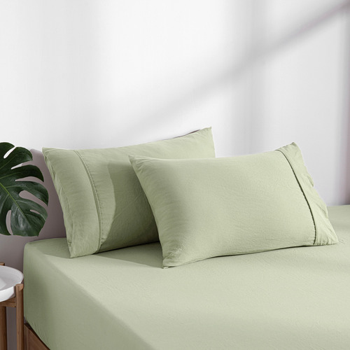 Washed Microfibre Sheet Set
